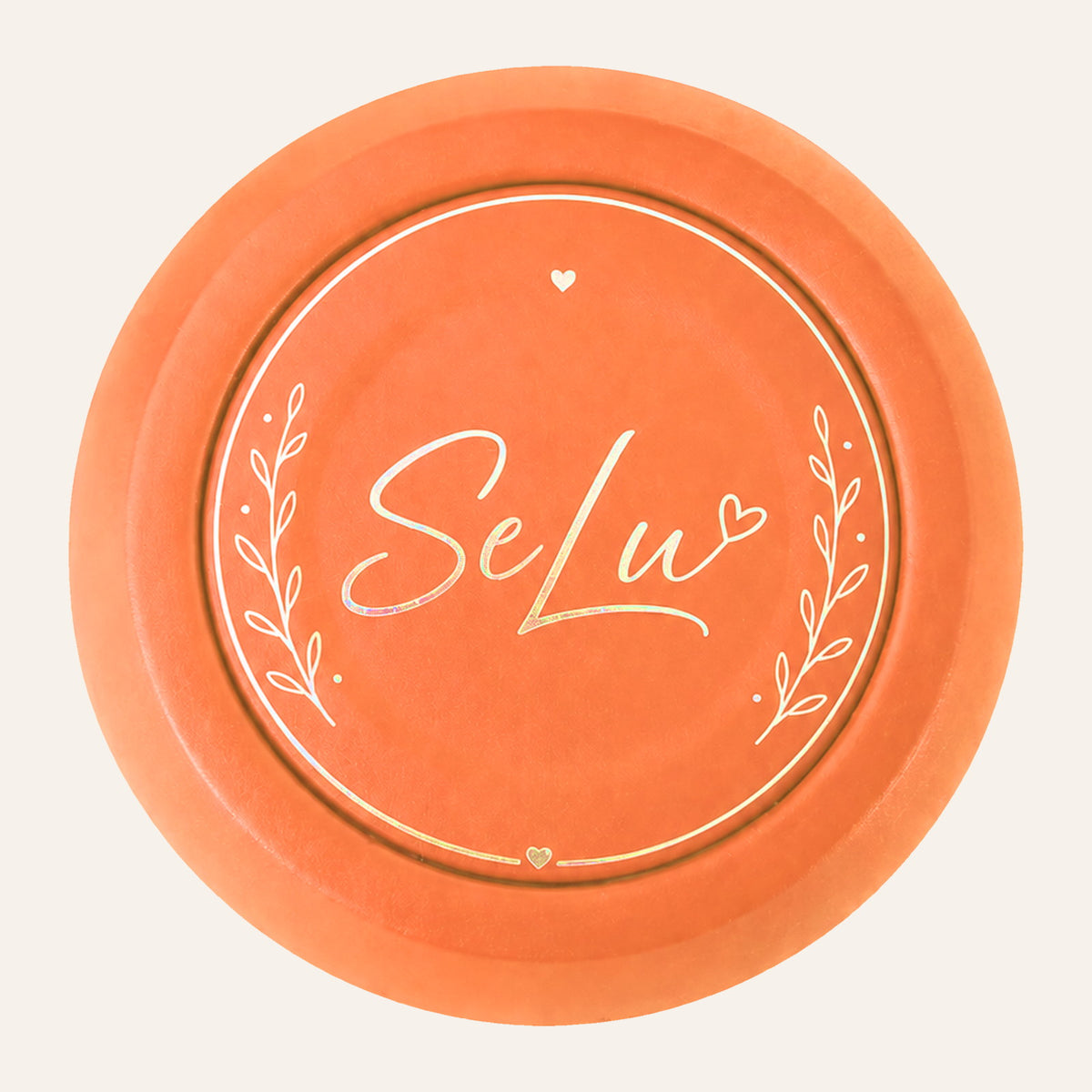 Nova Orange Detailansicht 3 – SELU Studios – produkt:nova farbe:orange rolle:detail produkttyp:trinkgefaess